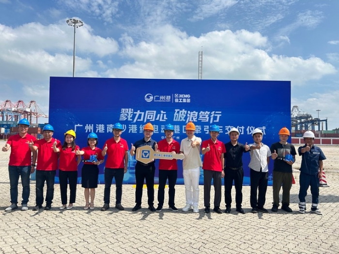 全力以赴！徐工純電動(dòng)港口牽引車綠動(dòng)廣州南沙港